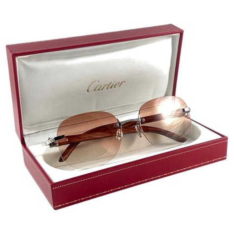 sunglasses cartier new model c decor|cartier c decor rimless sunglasses.